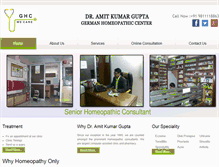 Tablet Screenshot of germanhomeopathiccentre.com